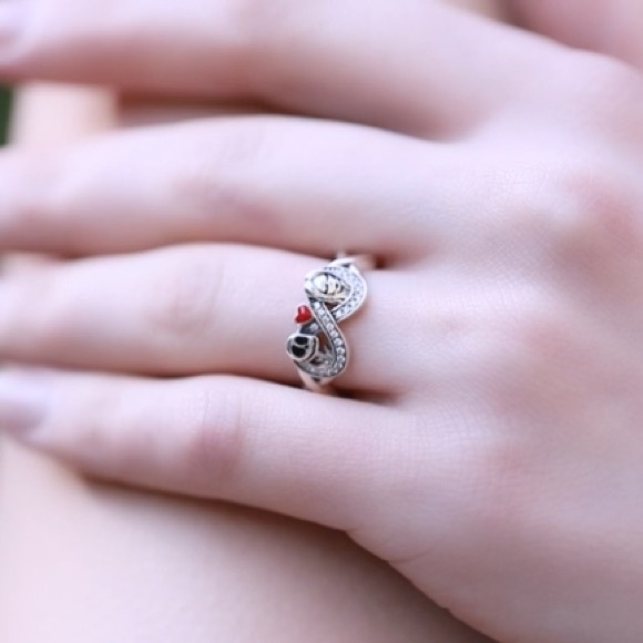 18k Diamond Nightmare Before Christmas Eternity Ring - Picture 13 of 15